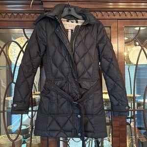 Burberry black puffer coat XS